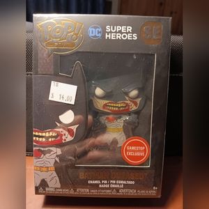 Funko POP! Pin Batman DC Comic Dceased GameStop Exclusive Bloody Variant